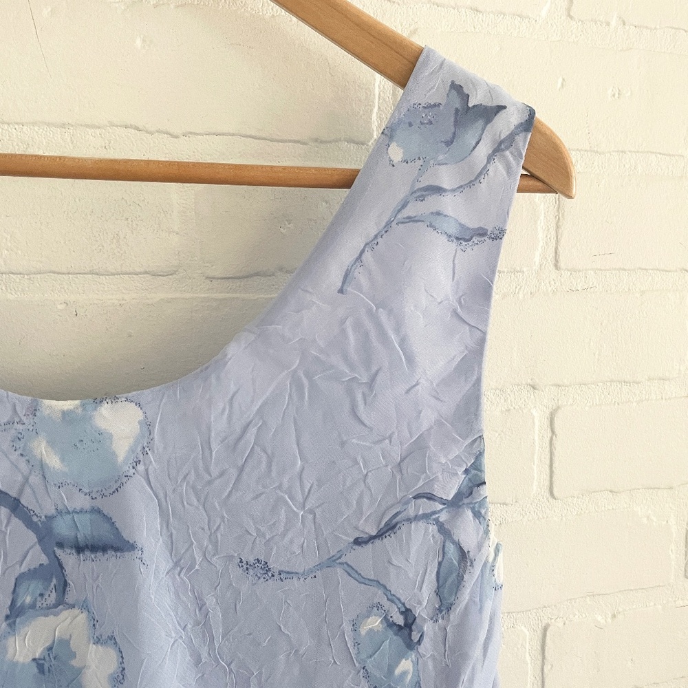 Vintage 90s Y2K Maxi dress Fairy Fluid Flowy Ethereal Feminine Romantic Floral L - Picture 10 of 15